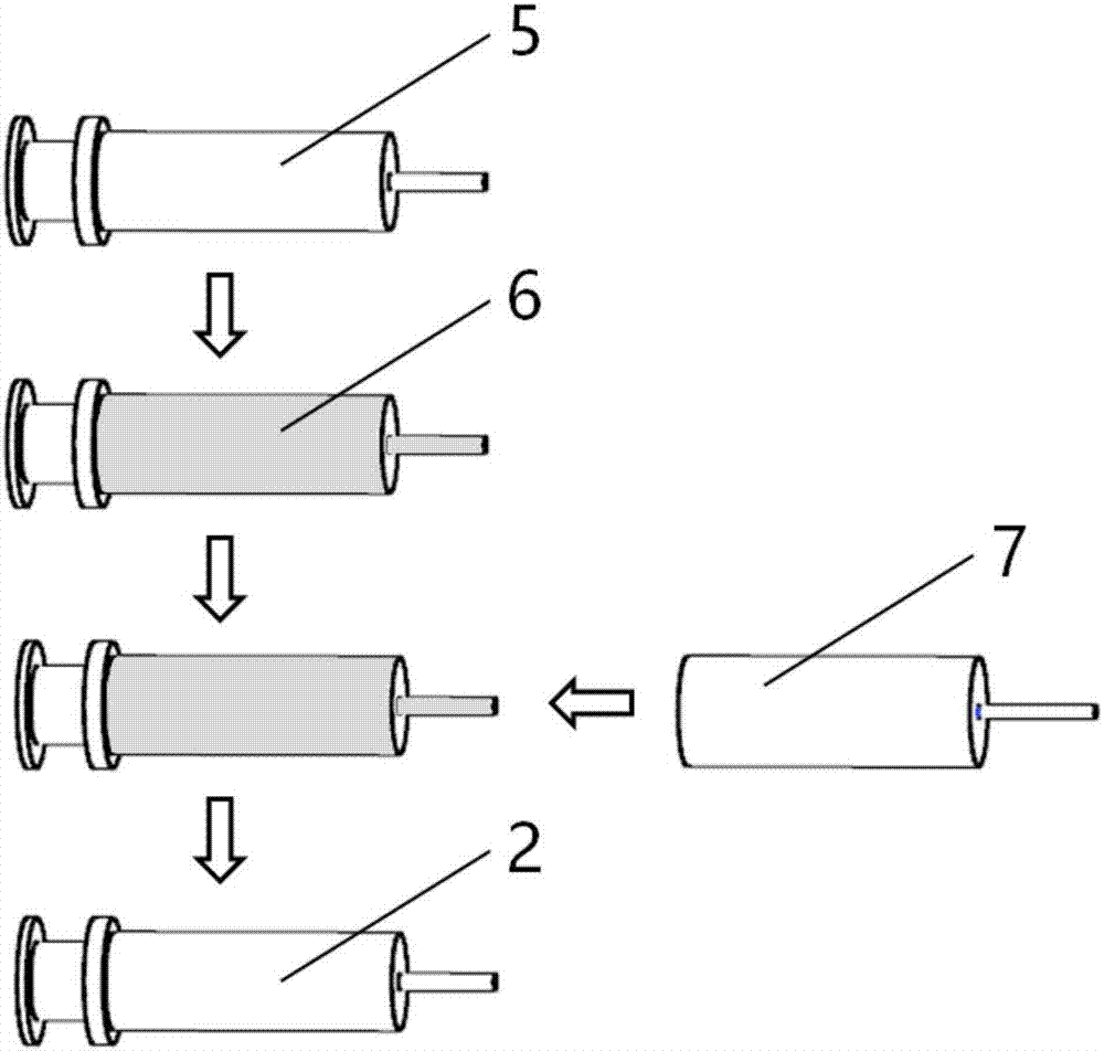 Photosensitive resin-based surface crack detecting method for complex structure