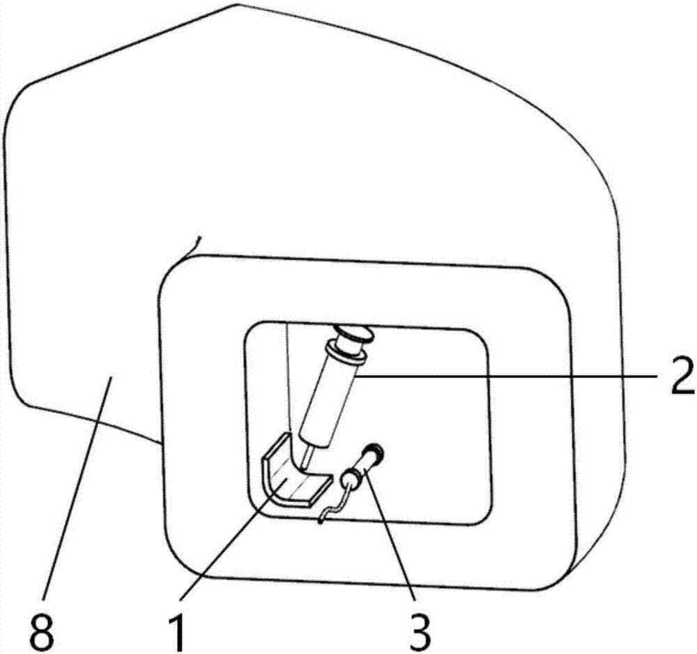 Photosensitive resin-based surface crack detecting method for complex structure