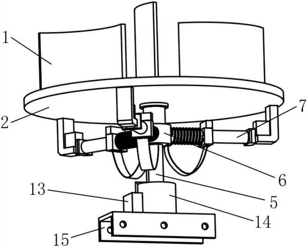 Piezoelectric wind energy collecting device applied in high-voltage grid