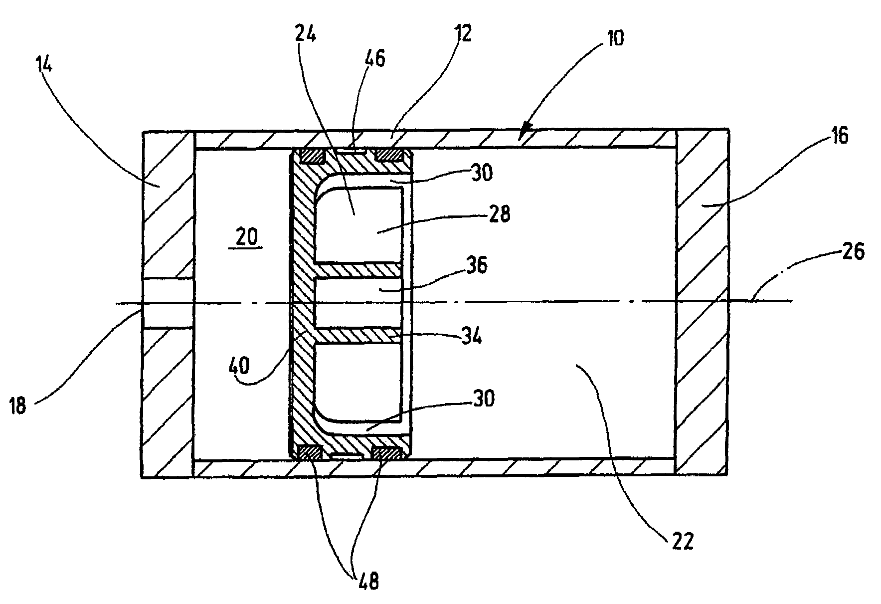 Piston-type accumulator