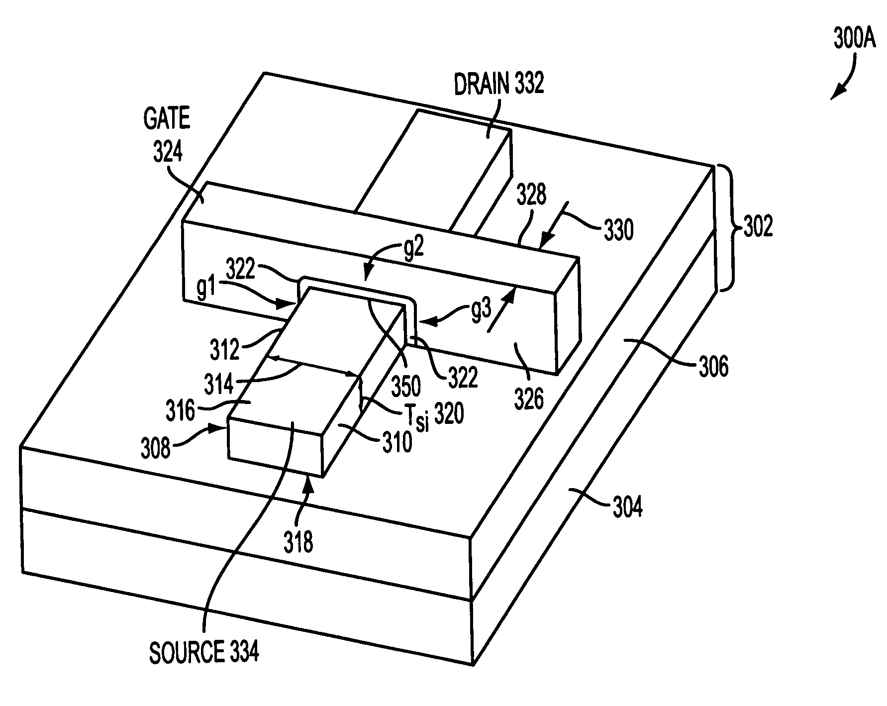 Floating-body dynamic random access memory and method of fabrication in tri-gate technology