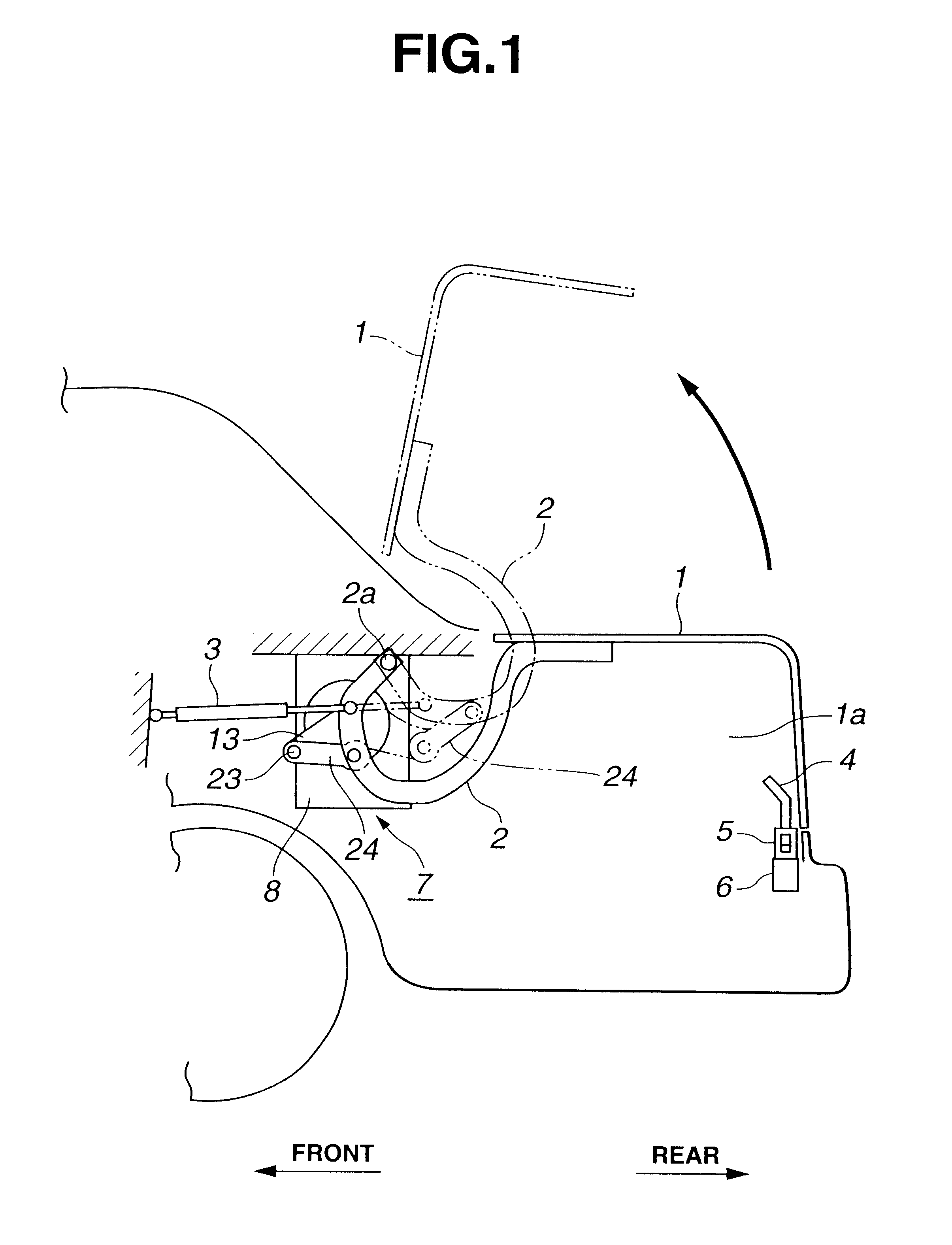 Power unit for automotive trunk lid