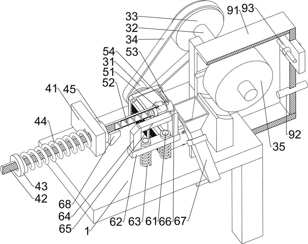 Push type steel ball polishing device