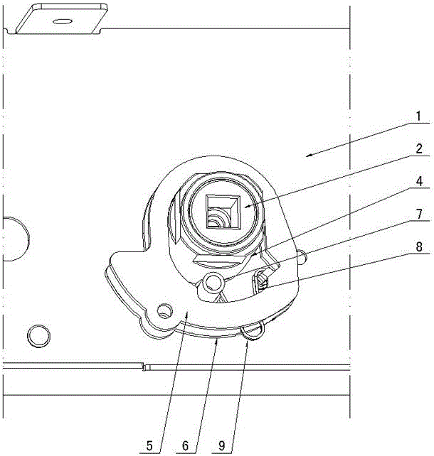 Split type universal reset stirring shaft device