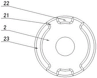 Split type universal reset stirring shaft device