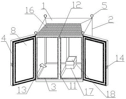 Convenient-to-mount intelligent dustproof power distribution cabinet