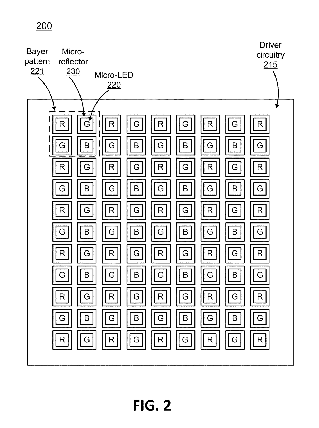 Micro Display Panels With Integrated Micro-Reflectors