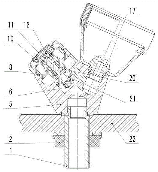 Flow regulating drinking water faucet