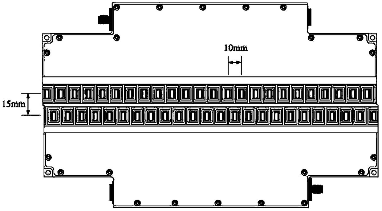 Transceiving switch antenna array module for active millimeter wave imaging system