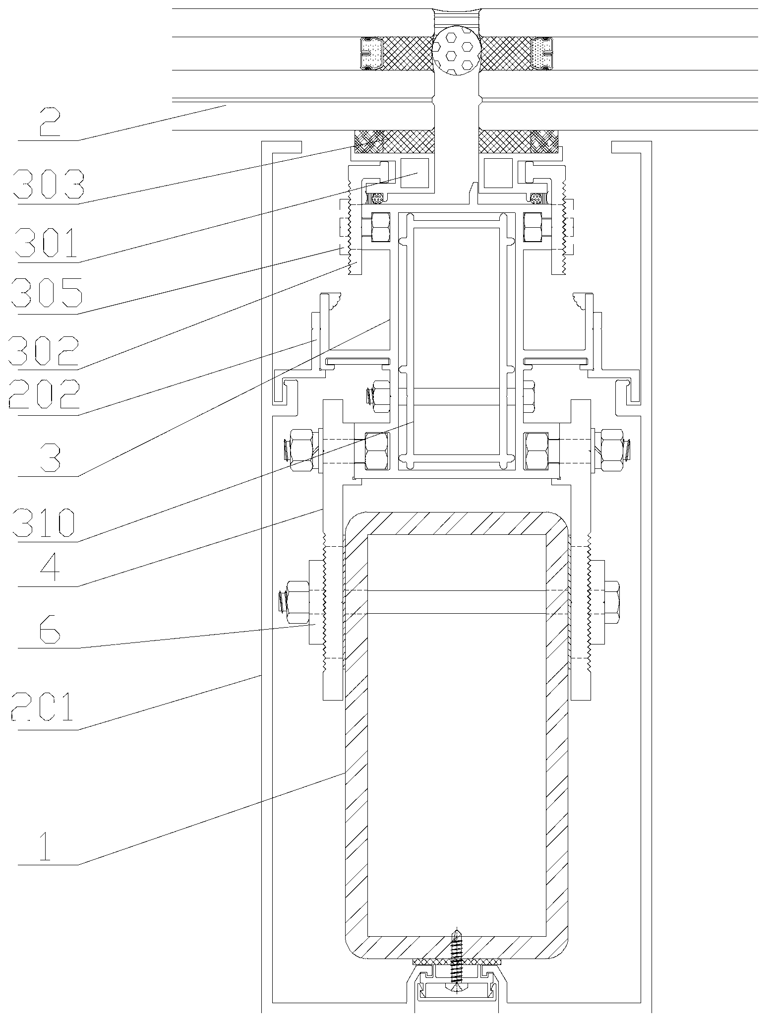 Distance-adjustable energy-saving daylighting roof