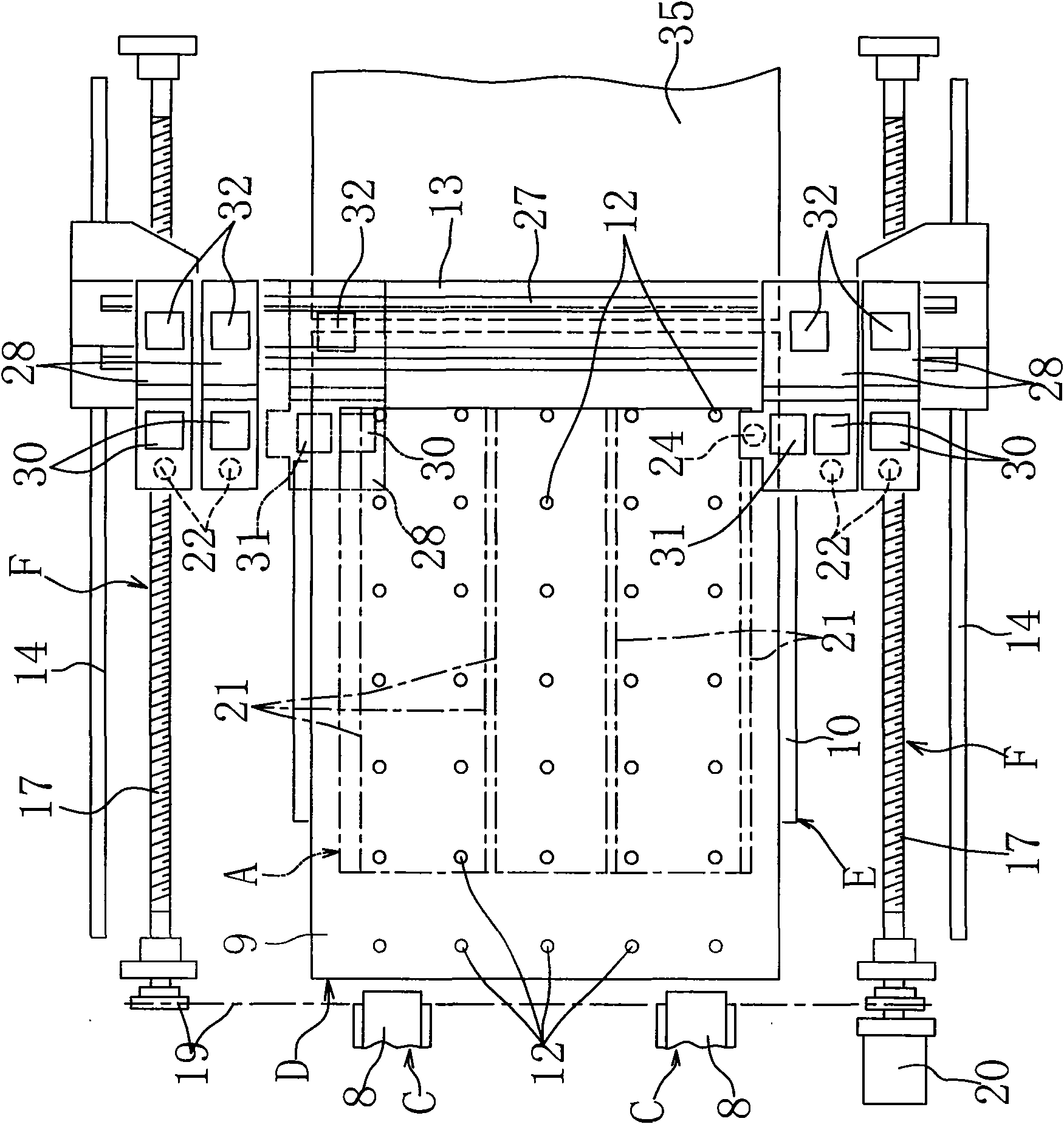 Cutting device of LCD panel