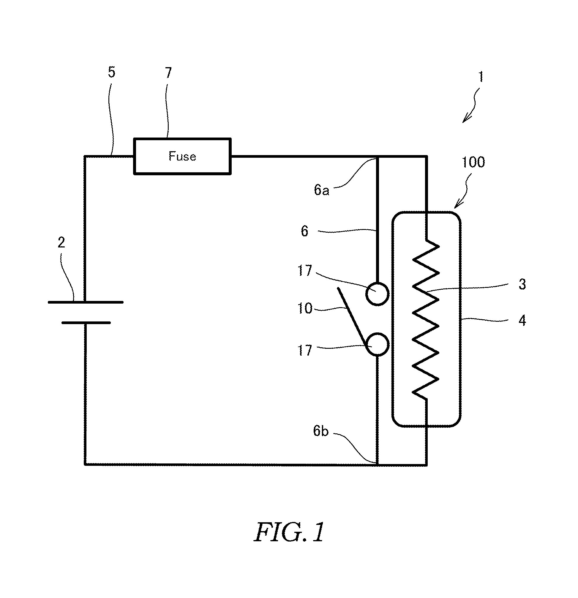 Temperature switch and fluid heating device