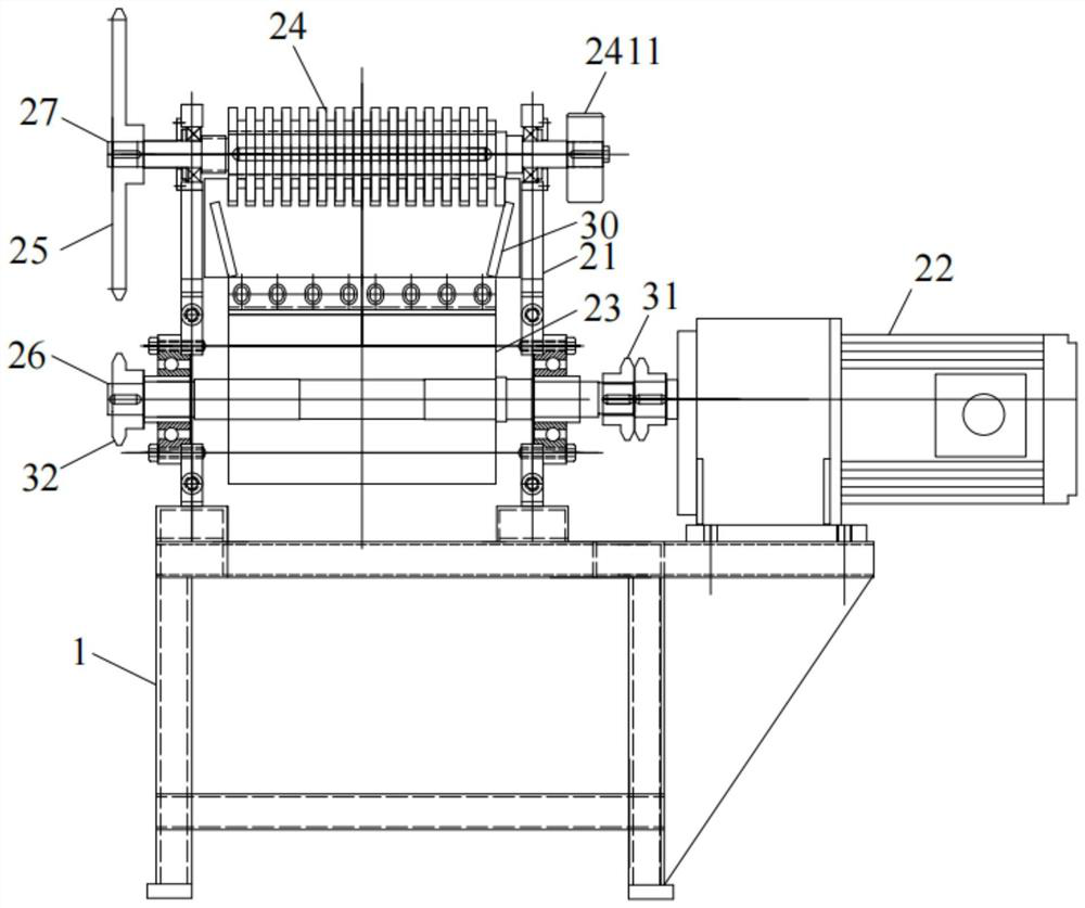 Plastic slitting and granulating machine