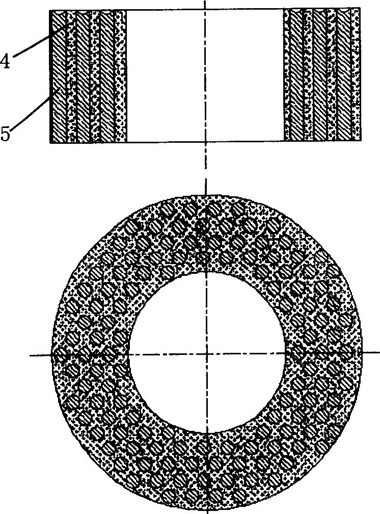 Biomimetic golden-embedded diamond drilling bit and its production