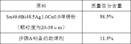 Low-temperature lead-free solder paste and preparation method thereof