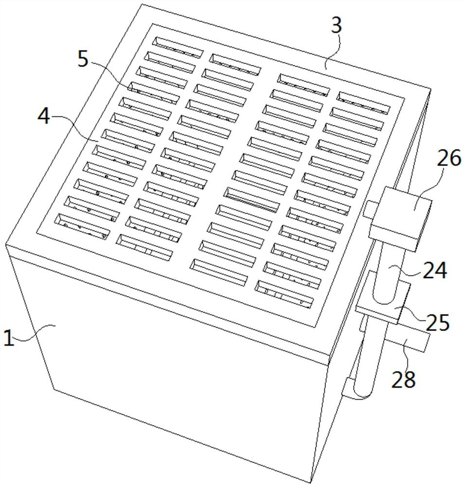 A rainwater collection and treatment method based on a water collection device on urban hardened road surfaces