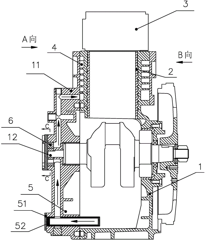 Oil cooling type diesel engine