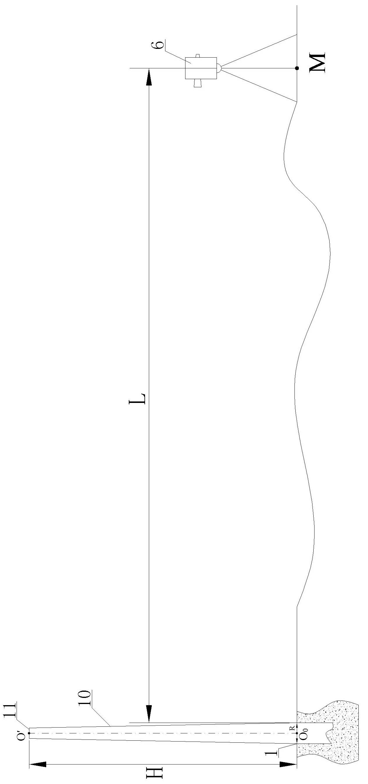 Method for measuring gradient of wind generating set tower