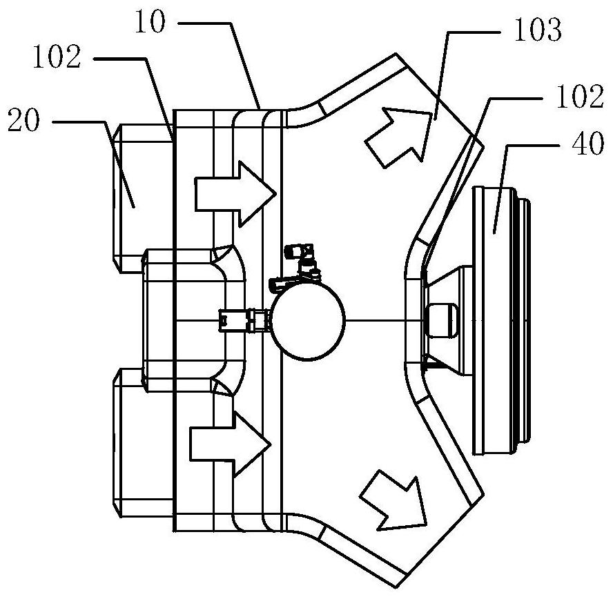 Cooling structure of hybrid power system