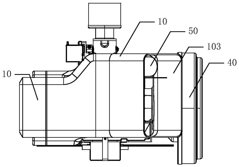 Cooling structure of hybrid power system