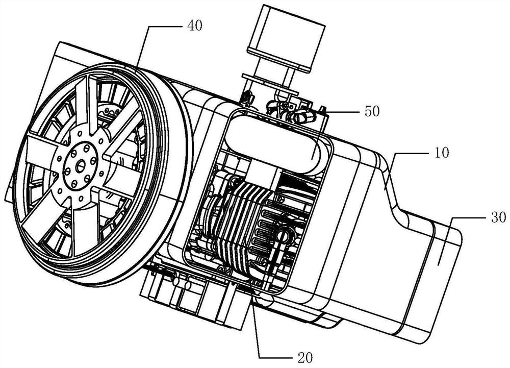 Cooling structure of hybrid power system