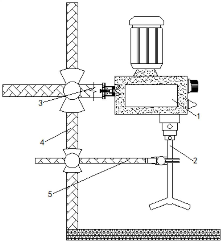 Electric stirrer supporting device adaptable to different sizes