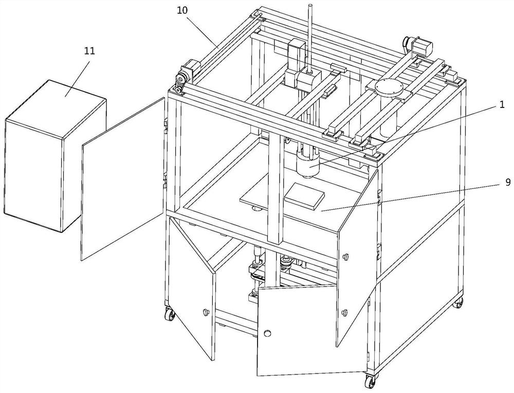 Quick forming device for ultra-high molecular weight polymer