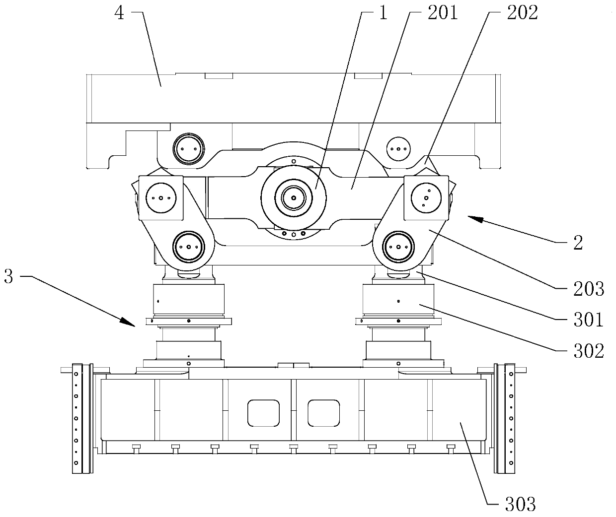 Knuckle type precision punching machine