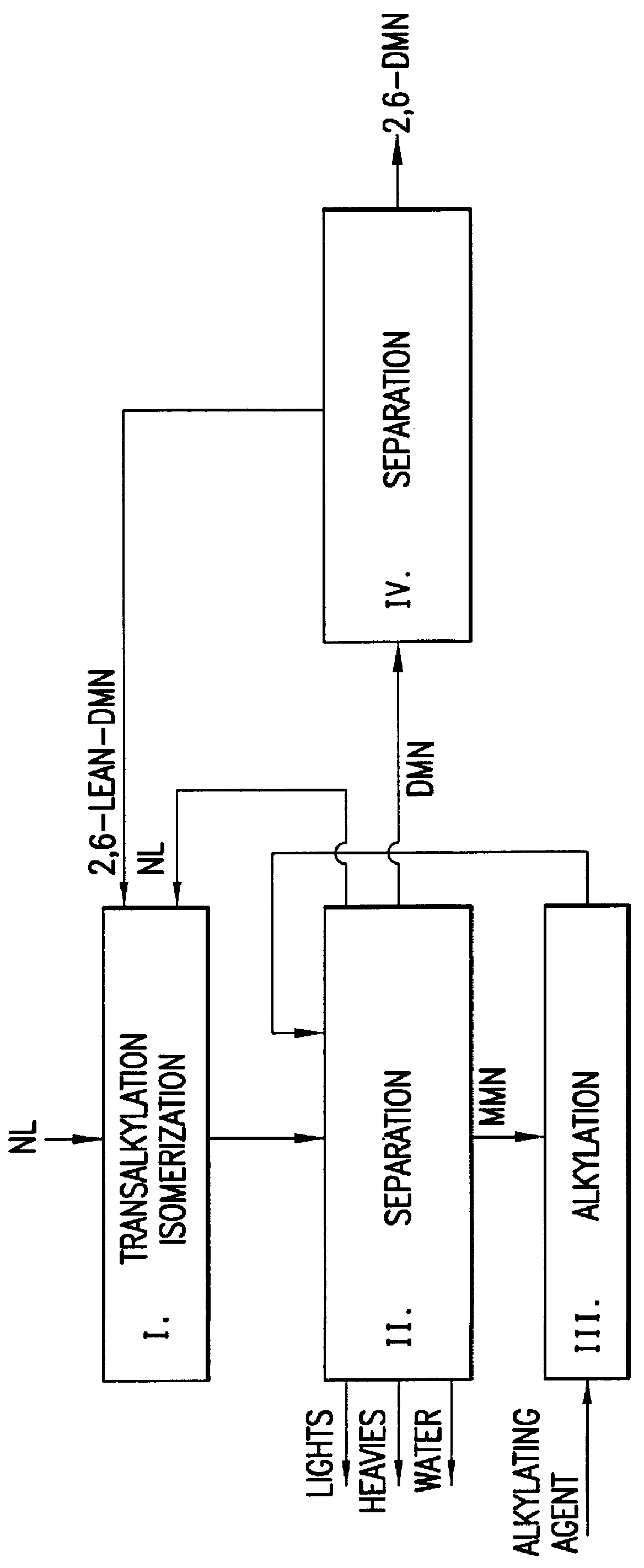 Process for preparing dialkylnaphthalene