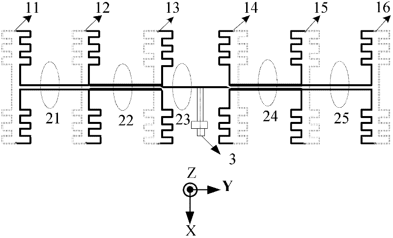 High gain bidirectional end-fire antenna array applied to mine and tunnel