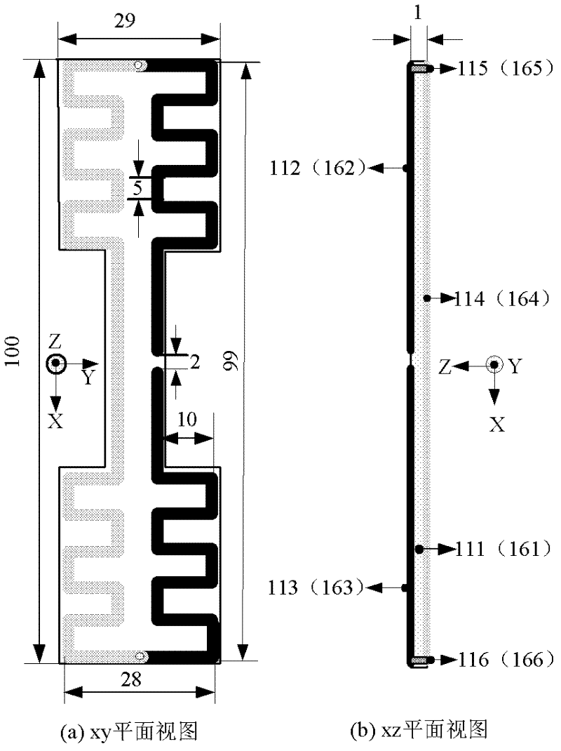 High gain bidirectional end-fire antenna array applied to mine and tunnel