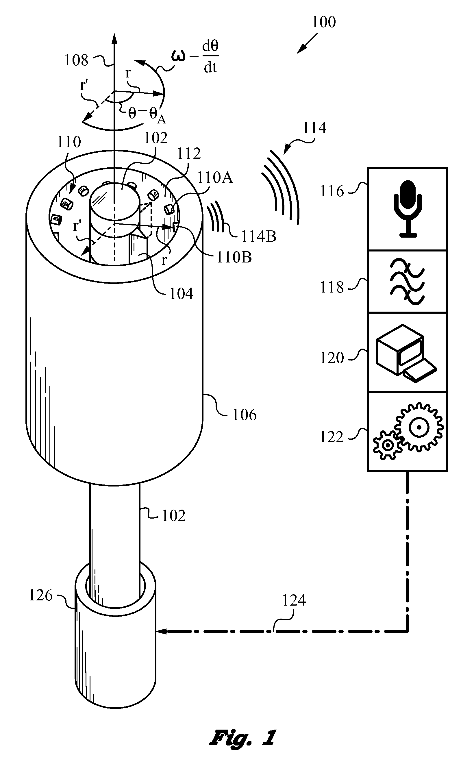 Acoustic absolute position encoder and method