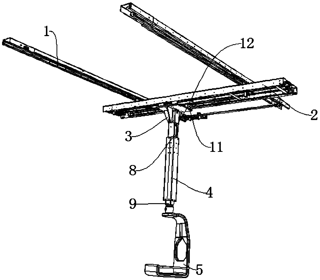 Ceiling suspension moving device