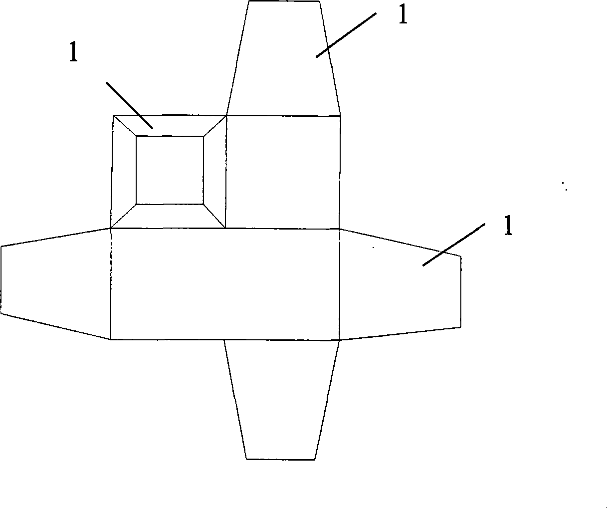 Triple type wave breaker block