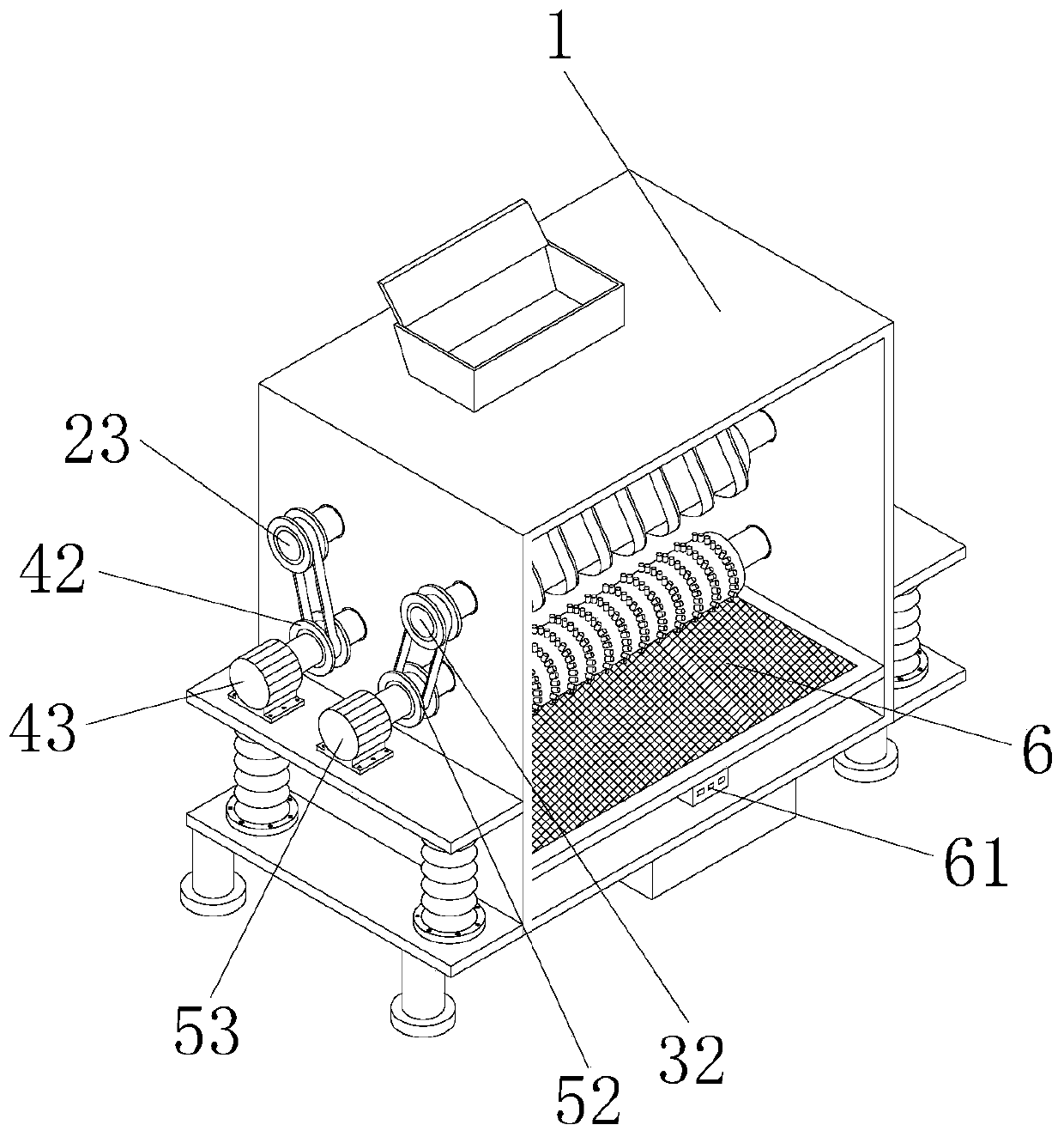 Cleaning and shelling device for camellia seeds