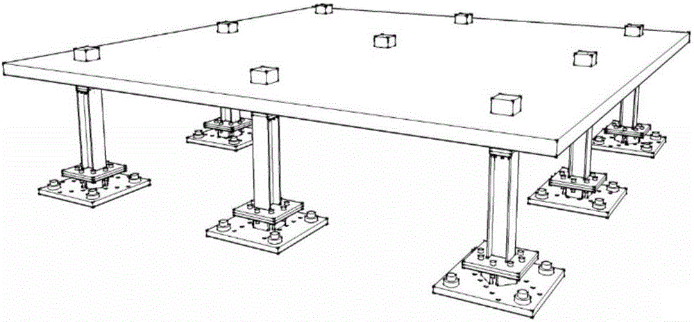 Device and method for testing progressive collapse performances of concrete plate-column structure