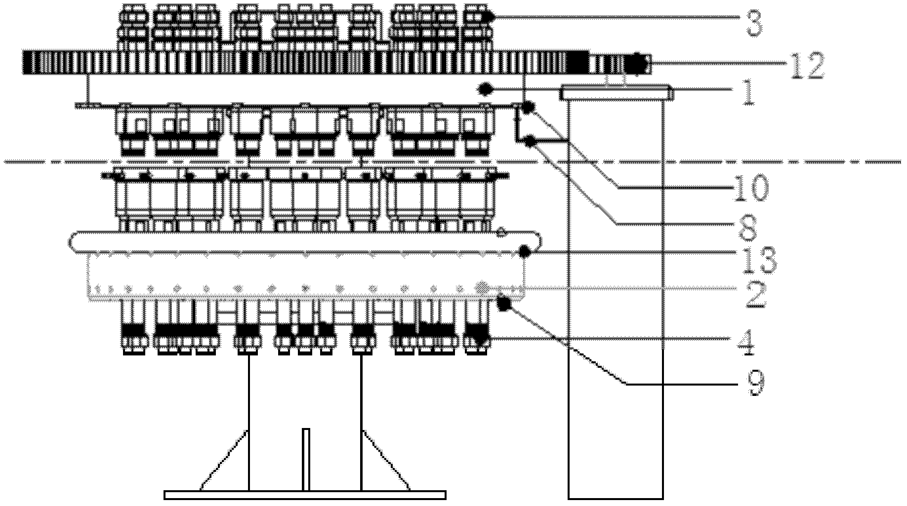 Porous distributing valve for continuous adsorption exchange equipment