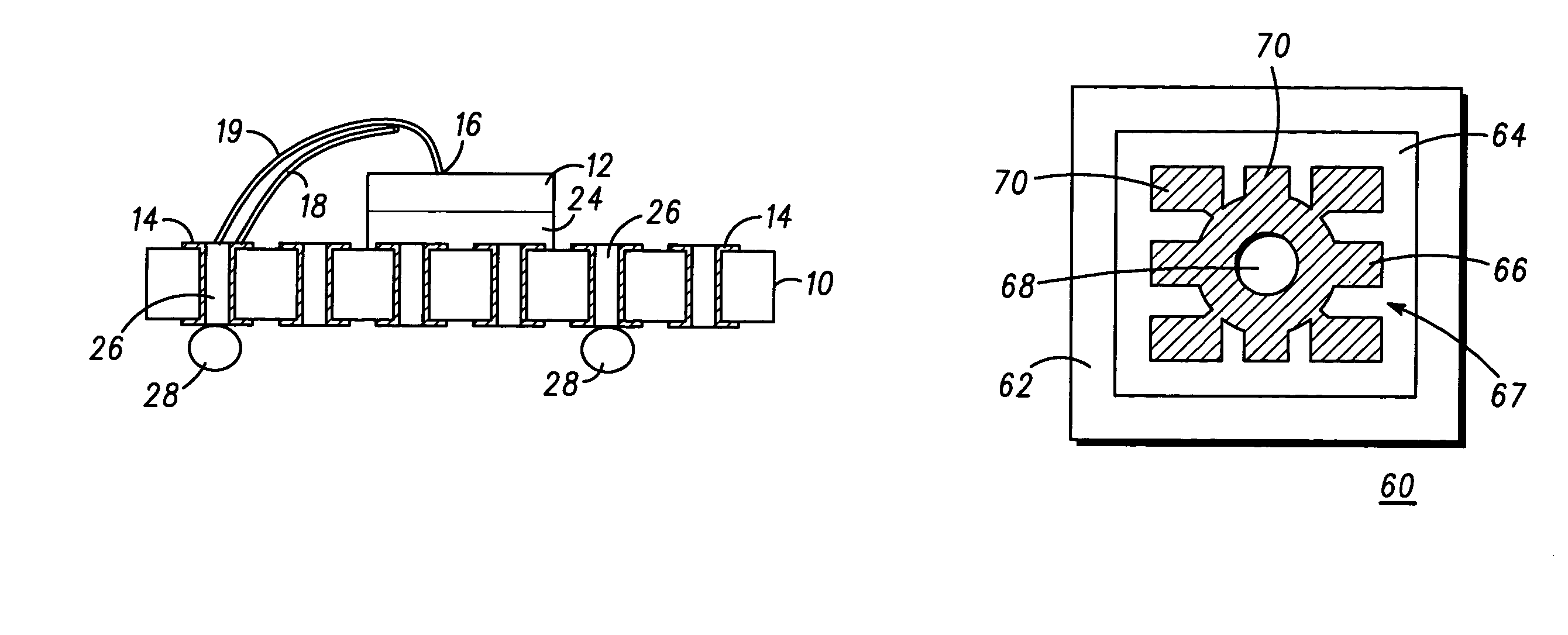 Bonding pad for a packaged integrated circuit