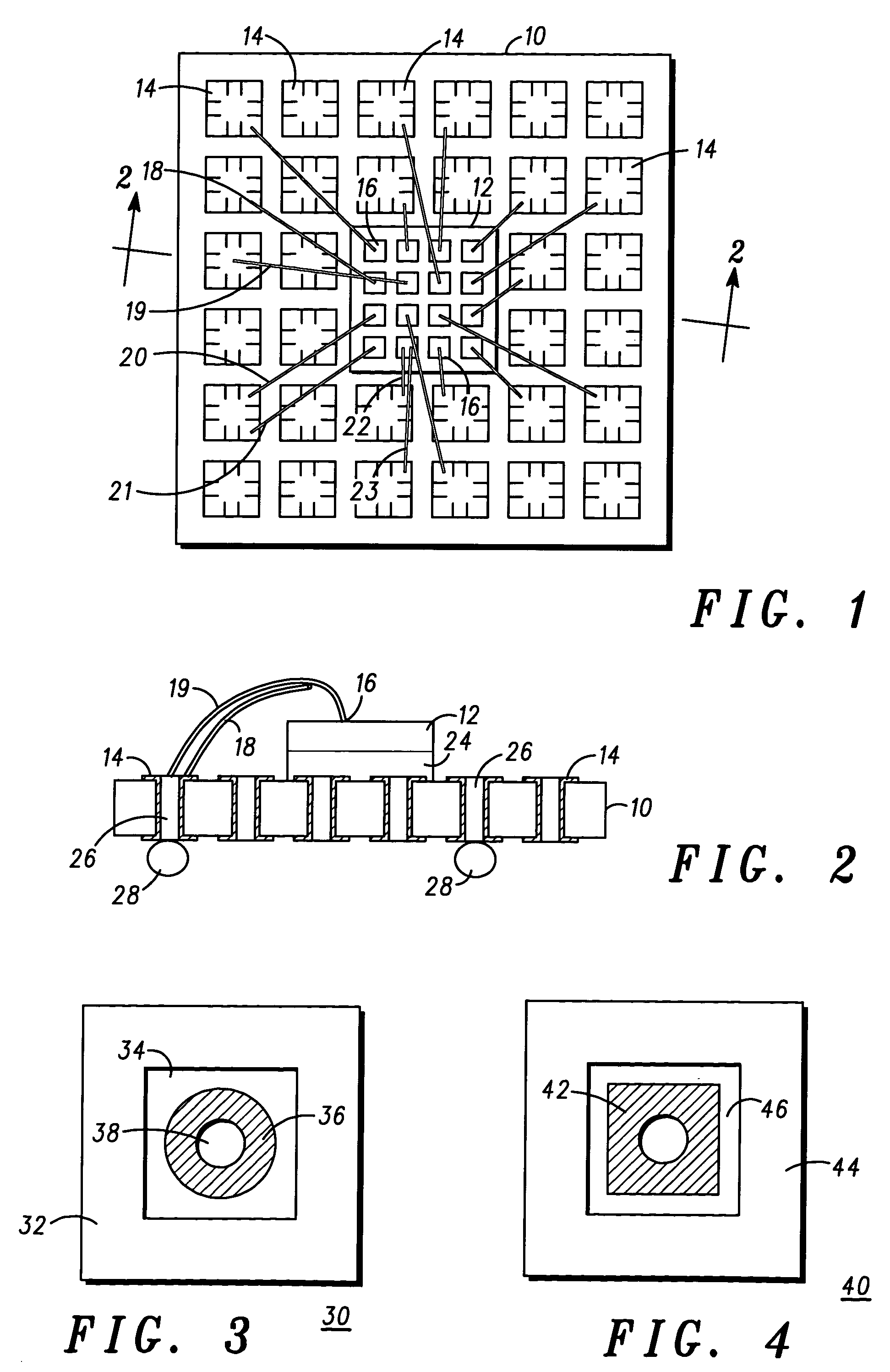 Bonding pad for a packaged integrated circuit