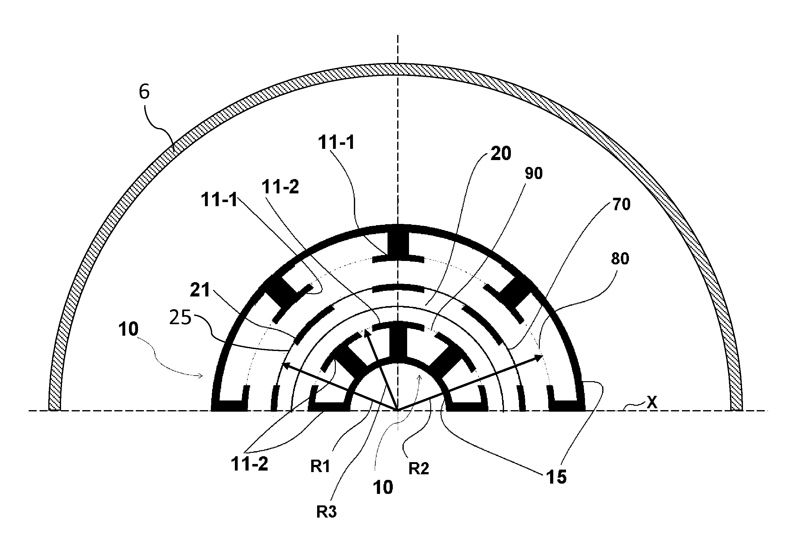 Variable Rotating Capacitor for Synchrocyclotron