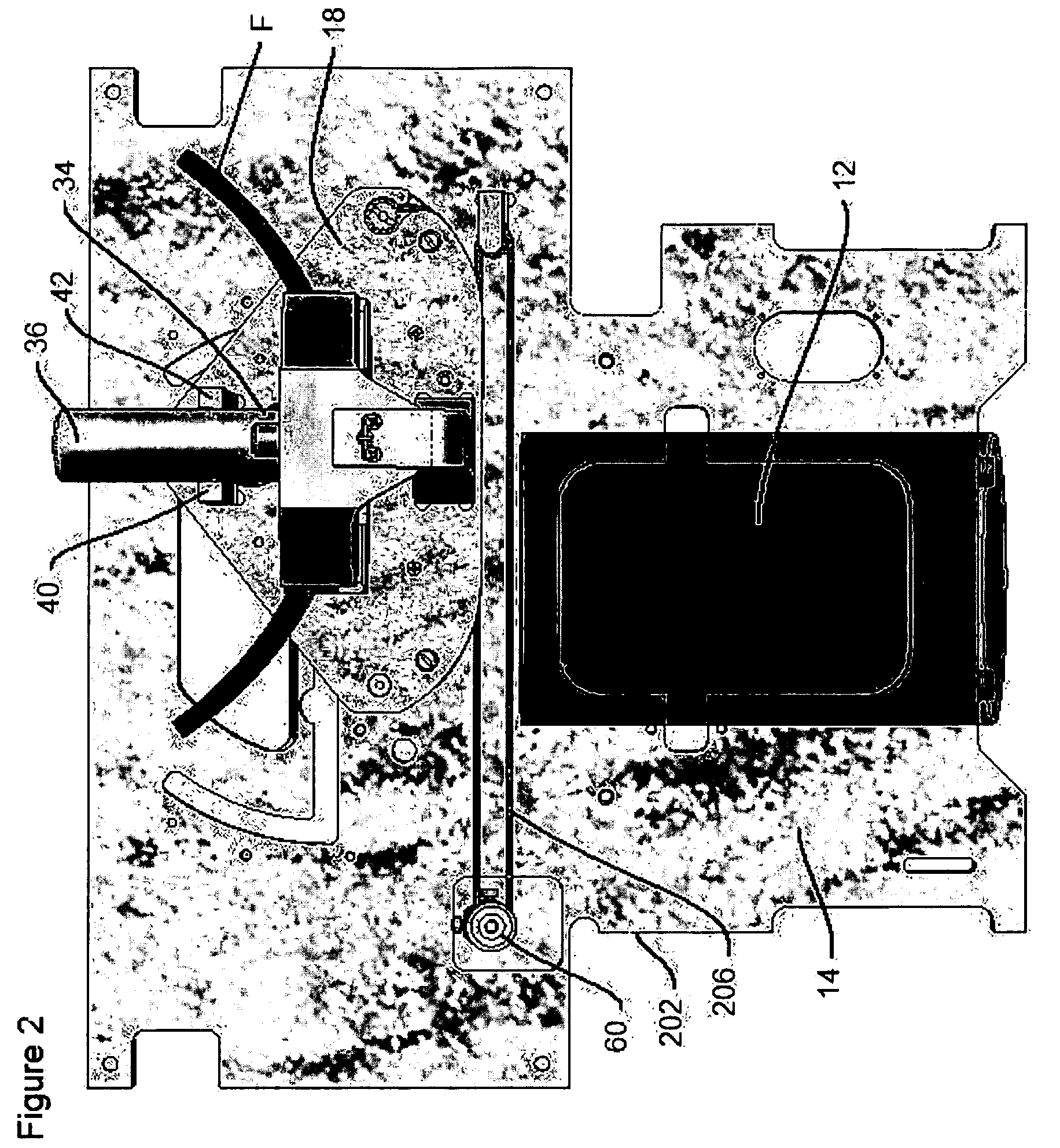 Holding mechanism for use with an ophthalmic tracer, and method