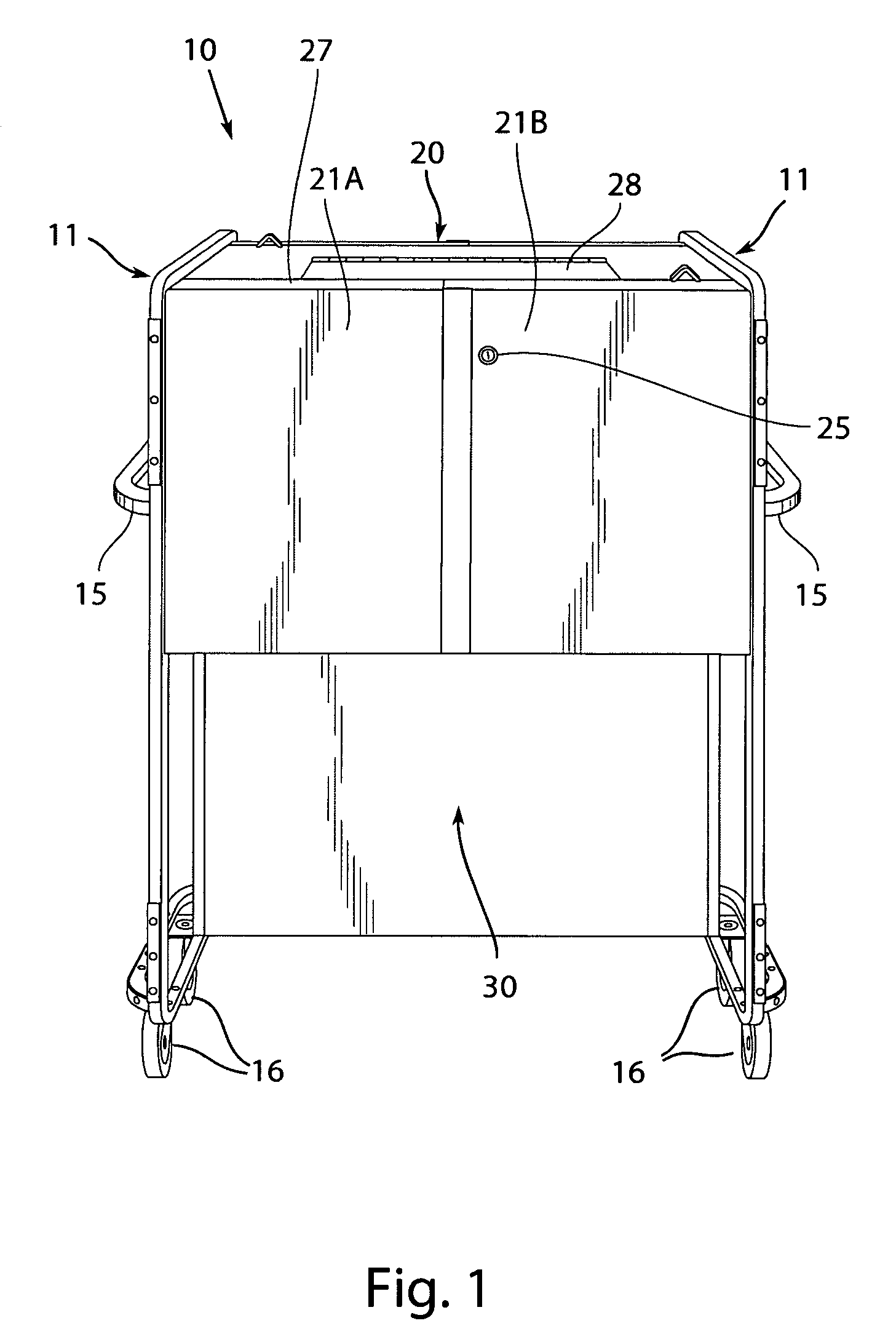 Voter terminal storage and transport cart