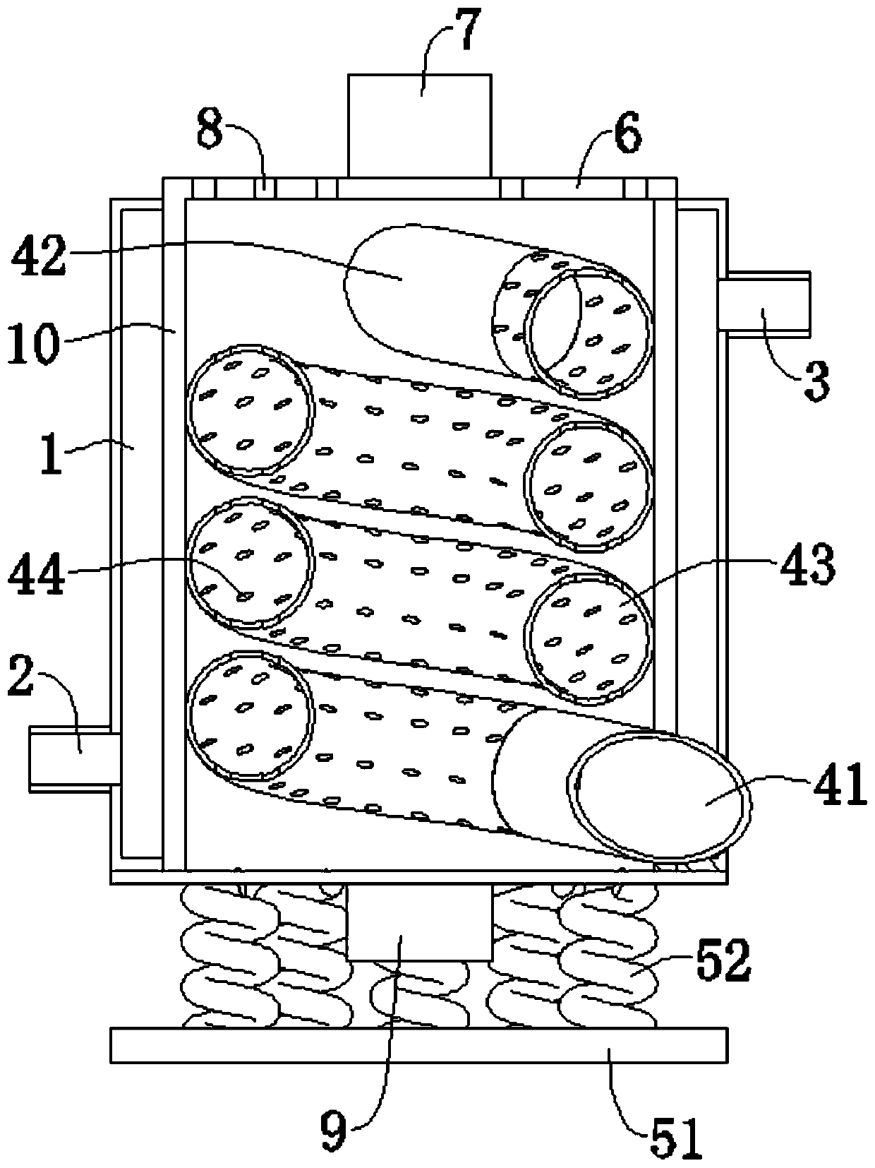 Sweating device for poria cocos processing