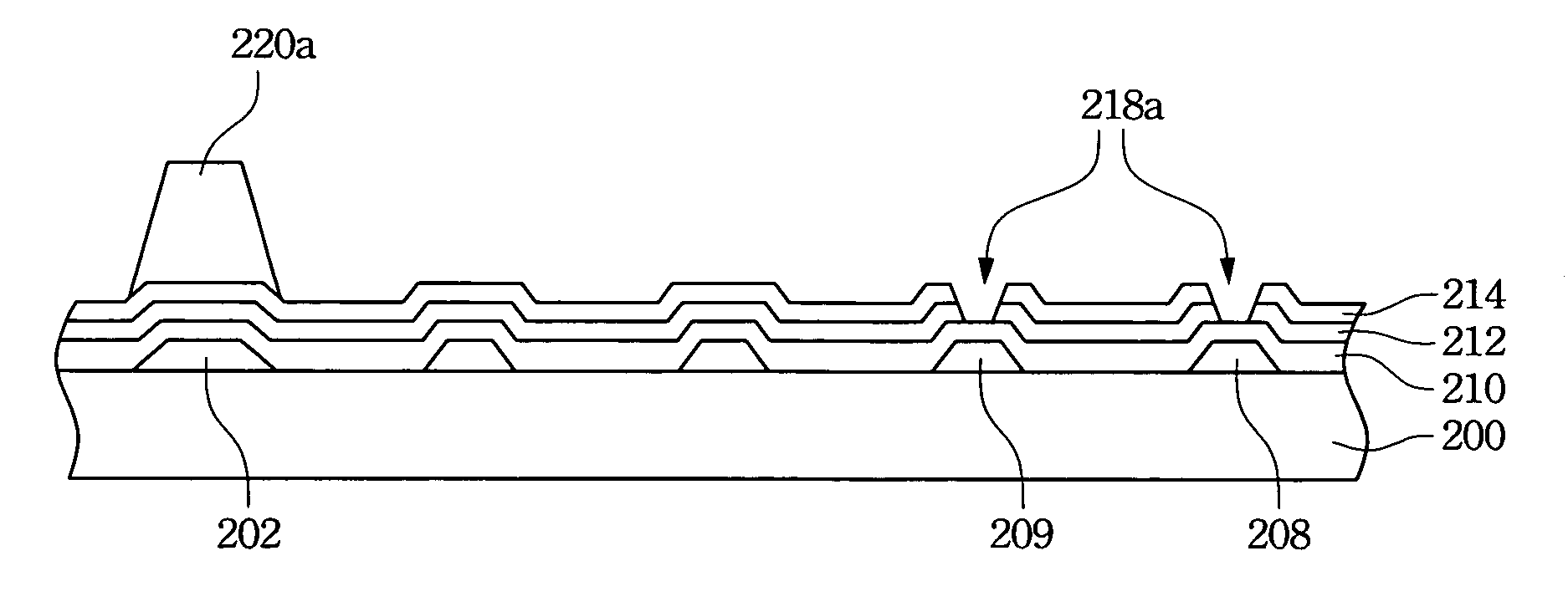 Method of manufacturing a thin film transistor matrix substrate