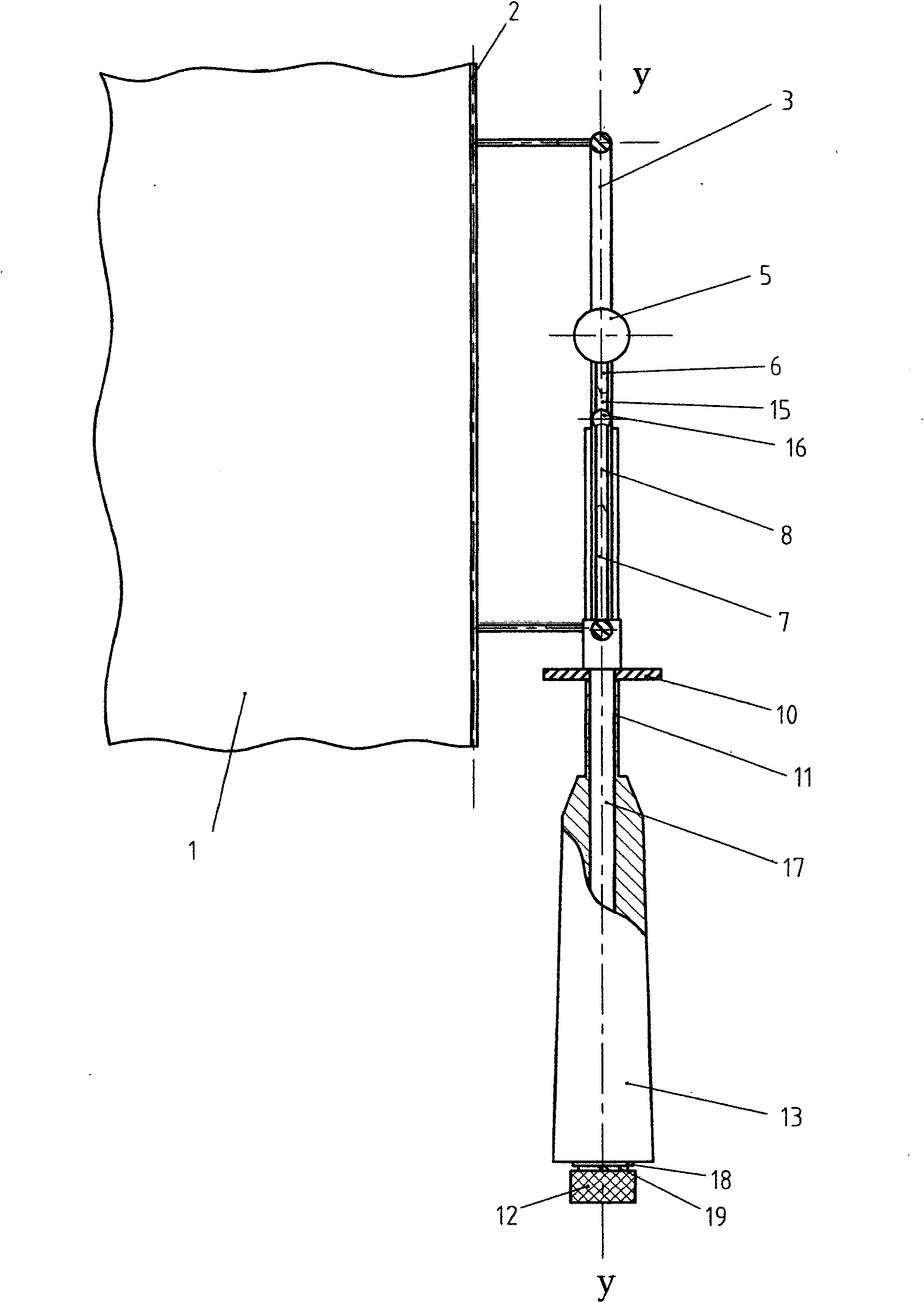 Handheld simulating auxiliary table tennis training apparatus