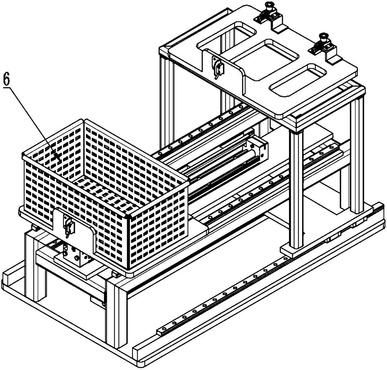 Double-layer feeding and discharging mechanism with continuity