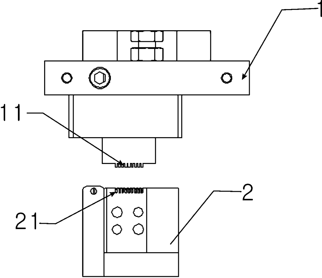 Pneumatic vertical crimping device and its crimping method