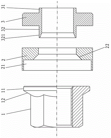 An improved combined tire nut for automobile tires