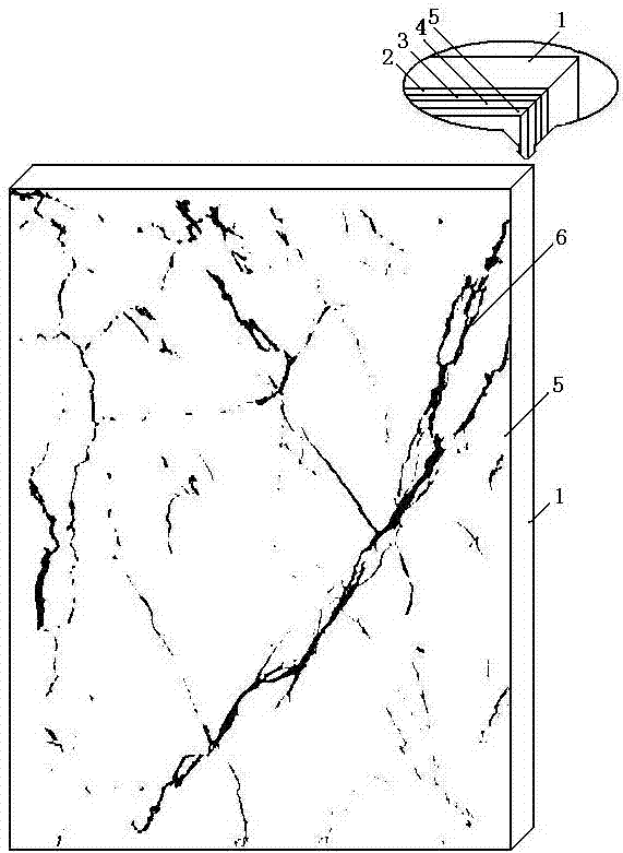 Structure and preparation technology of stripped glaze ornamental brick