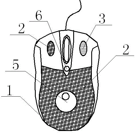 Mouse with sweat absorption and massage functions